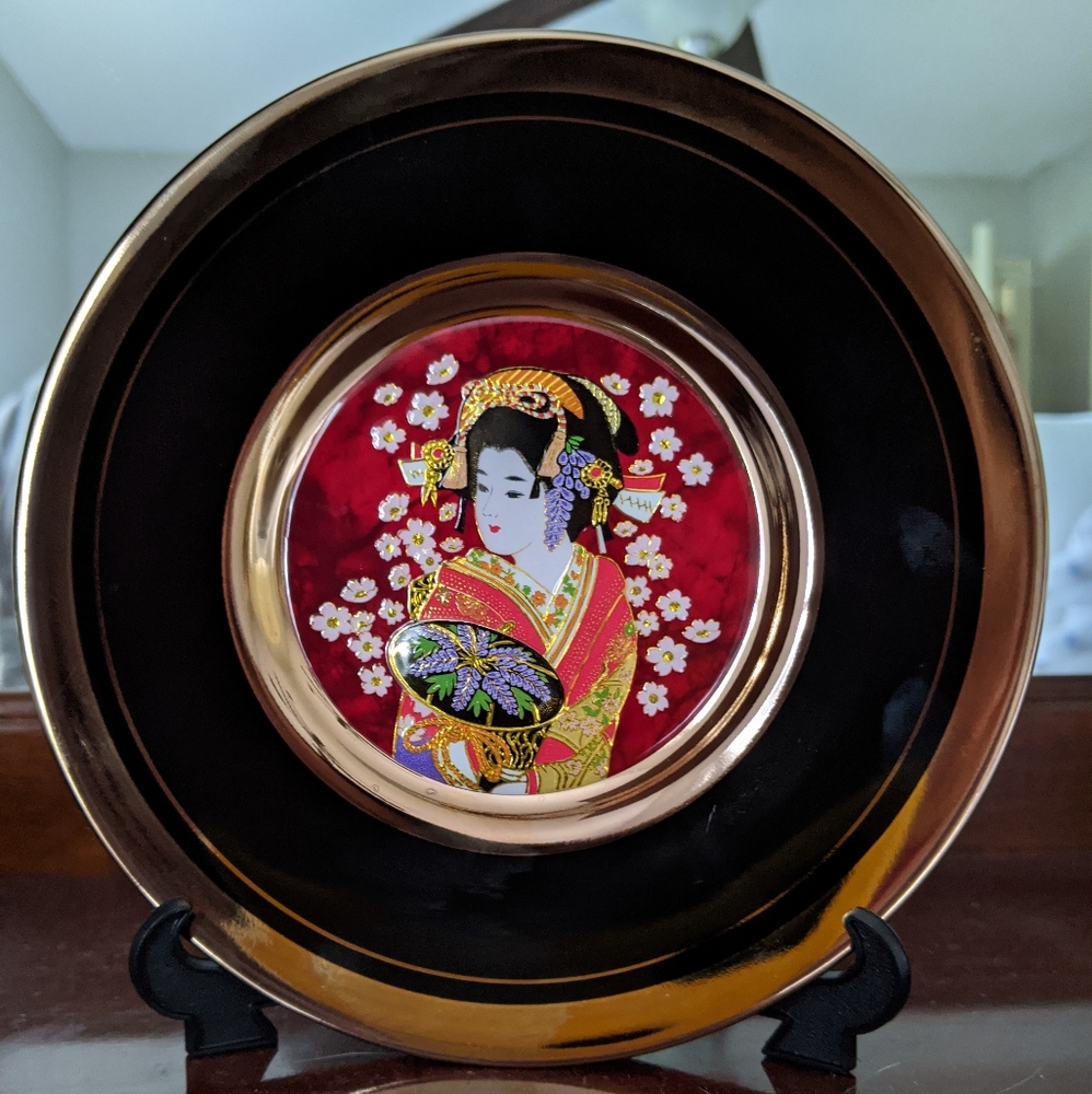 24k Gold Chokin Plate from Japan